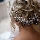 Stunning Bridal Updo Hairstyle With Rhinestone  Headpieces ♥ Beach Wedding Hairstyle | Şık Dalgali Gelin Topuzu Modelleri