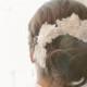 FRENCH ALENCON LACE HEADPIECE SET 841 | Erica Elizabeth Designs and Pretty Things Wedding Acccesories