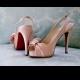 Christian Louboutin Wedding Shoes with Red Bottom ♥ Chic and Fashionable Wedding High Heel Shoes | Yuksek Topuk Abiye Ayakkabi
