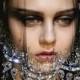 Black wedding veil with stone details