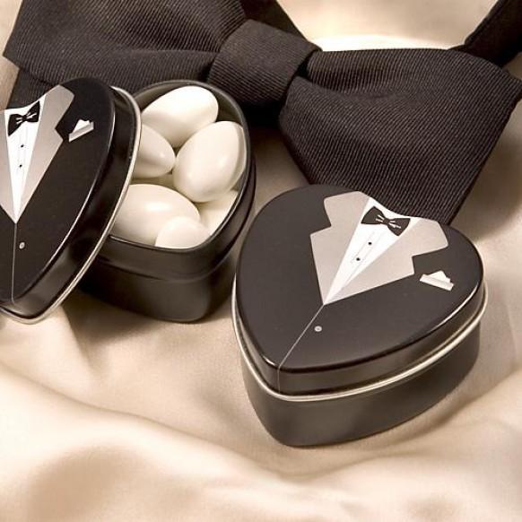 wedding photo - Dressed To The Nines - Tuxedo Mint Tin wedding favors