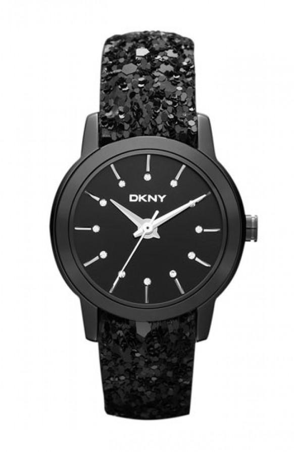 wedding photo -  DKNY Black Sparkle Strap Watch 