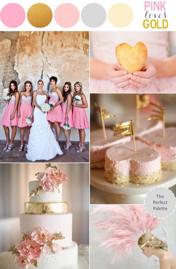 wedding photo - Pink and Gold Wedding Theme ♥ Sparkly Pink Wedding Ideas 