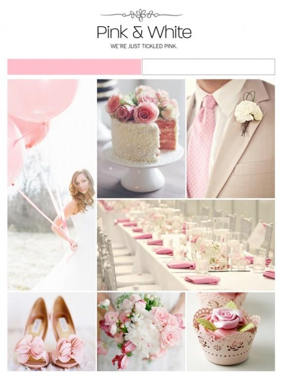 wedding photo - Pink and White Wedding Theme ♥ Pink and White Wedding Inspiration 