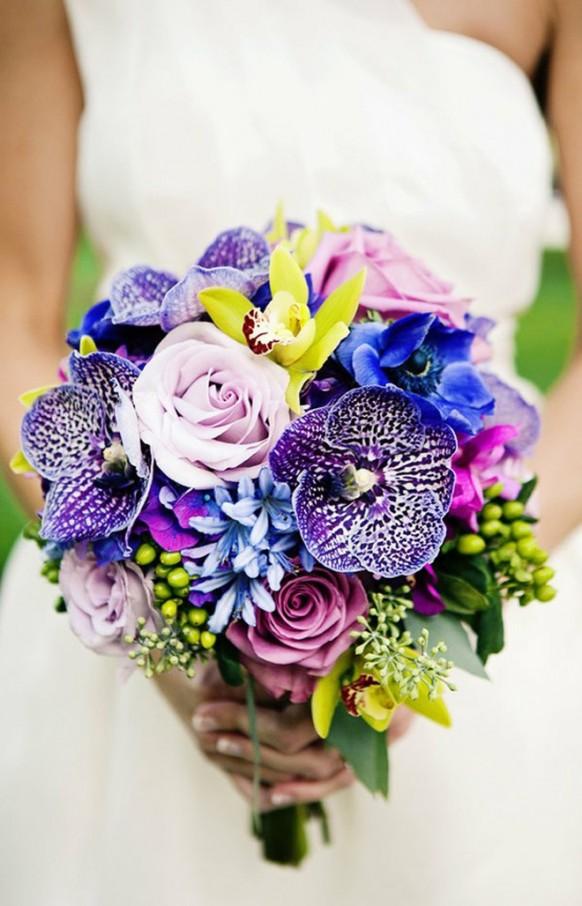 wedding photo - Colorful bouquet for the bride