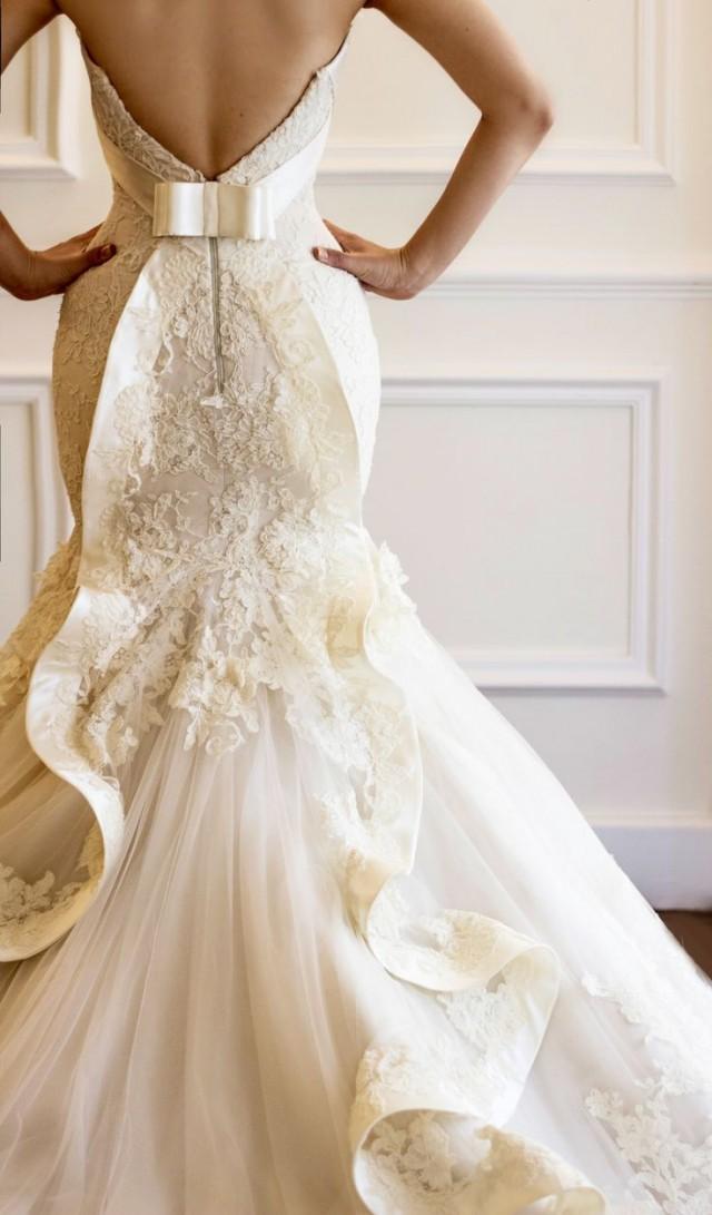 wedding photo - Bridal French Lace Gown By Maison Yeya 