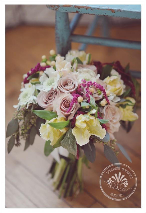 wedding photo - Quicksand teintes Rose Bouquet