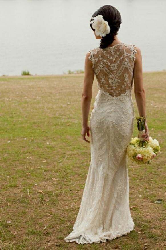 wedding photo - Chic Wedding Dress conception spéciale ♥ Dentelle Robes de Mariée