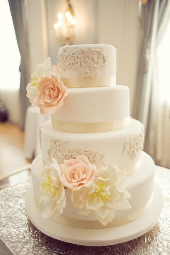 wedding photo - Besondere Fondant Wedding Cakes ♥ Wedding Cake Decorations