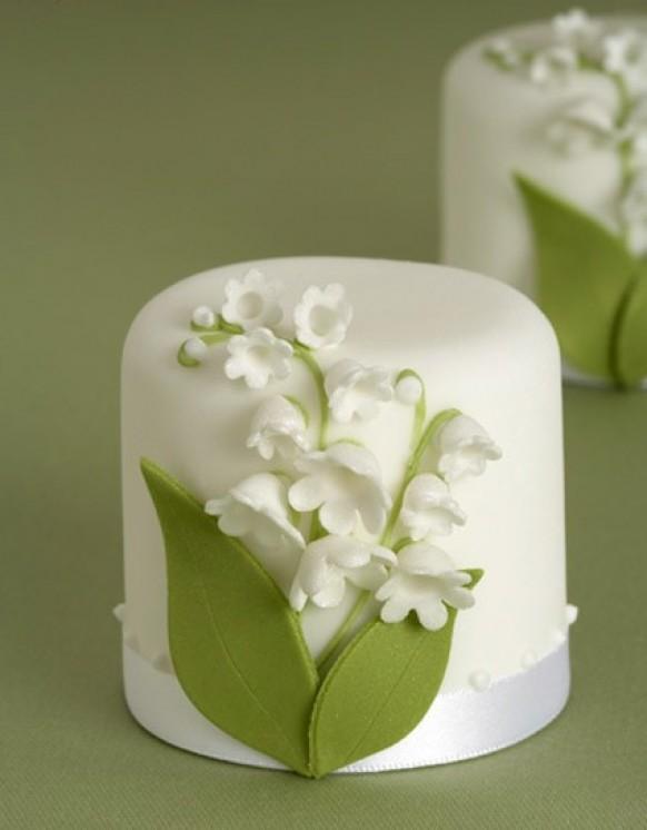 wedding photo - Délicieux petits gâteaux de mariage Wedding Cake Fondant ♥ Mini pour le mariage d'été