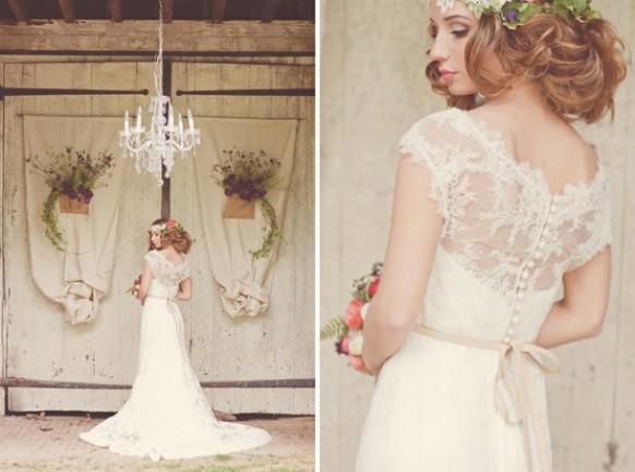 wedding photo - Chic Wedding Dress conception spéciale ♥ Dentelle Robes de Mariée