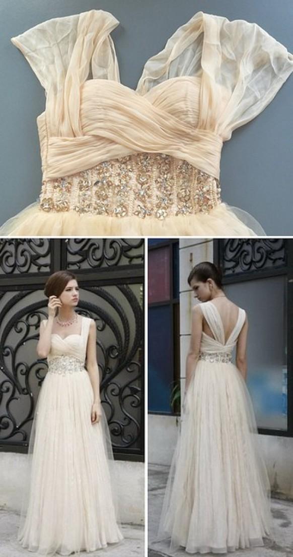 wedding photo - أنيقة زفاف تصميم فستان الزفاف الخاص الحرير اللباس ♥
