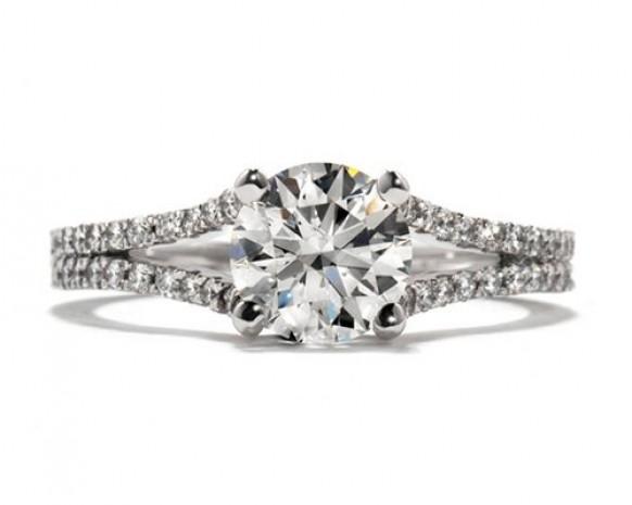 wedding photo - Anneau Luxry Diamond Wedding ♥ Parfait Diamond Solitaire Ring