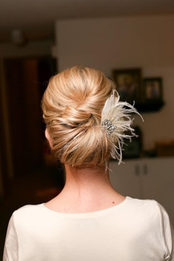 wedding photo - Simple Wedding HairStyles ♥ Wedding Updo Hairstyle 