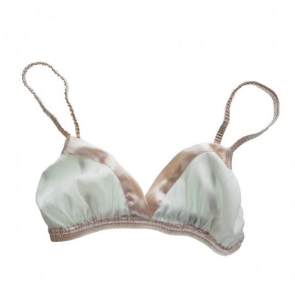 Simple and Chic Silk Bra 