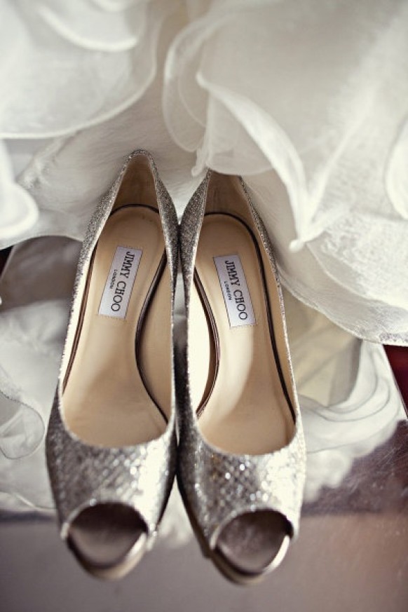 wedding photo - Jimmy Choo Sparkly chaussures de mariage chaussures de mariage Chic ♥