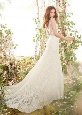 Wedding - 2014 Nouveau blanc / ivoire Taille sirène Robe de mariée sur mesure 4 6 8 10 12 14 16