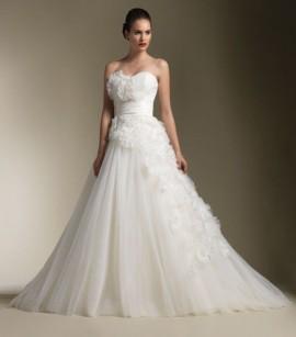 Wedding - New Flowers White/ivory Organza Wedding Dress Custom Size 2-4-6-8-10-12-14-16-18