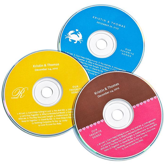 Hochzeit - Personalisierte CD Labels