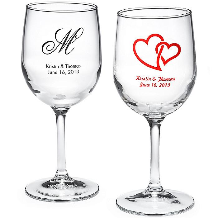 Hochzeit - Personalized Wine Glass