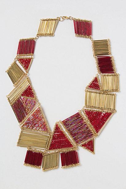 Hochzeit - Polygon Halskette von Frederica Borello ♥ Hand Asymmetrische Halskette mit Perlen