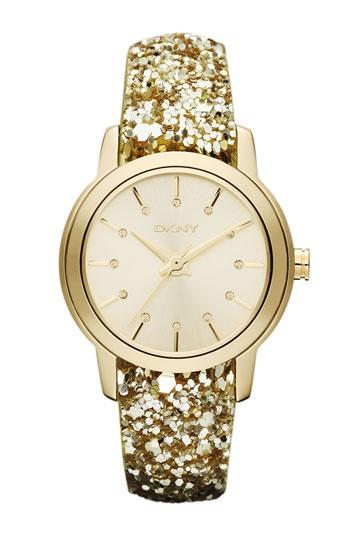 Wedding - DKNY Gold Sparkle Strap Watch 