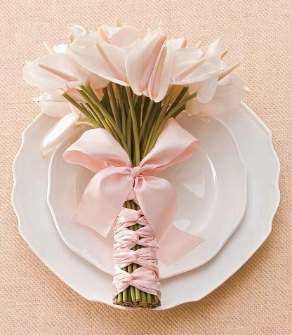 Mariage - Bouquet de mariée simple et magnifique ♥ Unusual bouquet rose de mariée