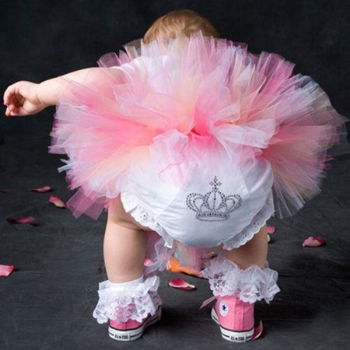 Mariage - Robe rose de bébé Tutu