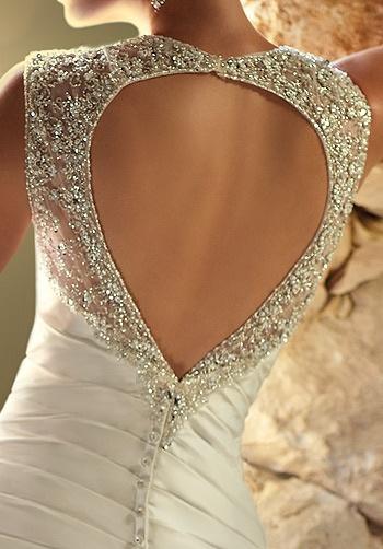 Wedding - Taffeta heart Open Back Wedding Dress by Ella Bridal ♥ Valentine's Day Wedding Dress Idea 