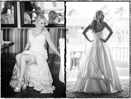 Wedding - Two Black & White Beauties