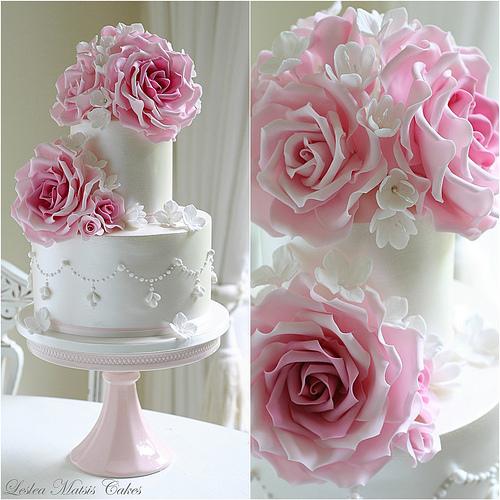 Свадьба - Яркие розовые розы