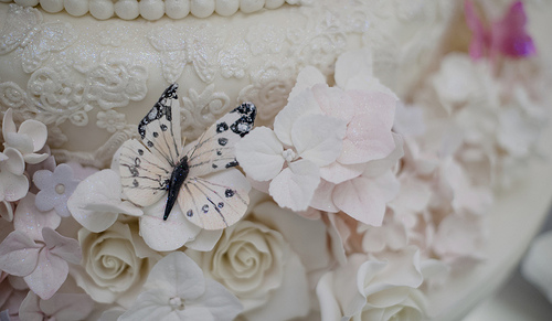 Wedding - Close Up Shot Of Cake Details