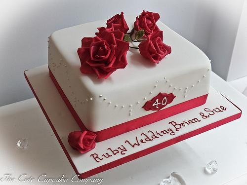 Wedding - Ruby Wedding Cake