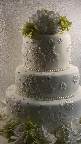 Hochzeit - Lace Kuchen