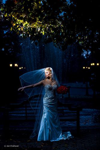 زفاف - الأزرق العروس