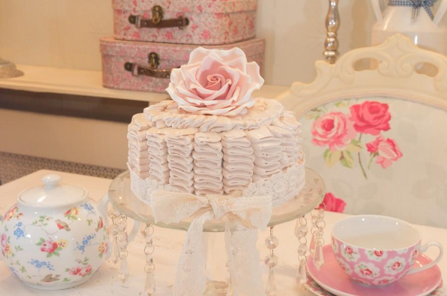 Mariage - Ruffle gâteau