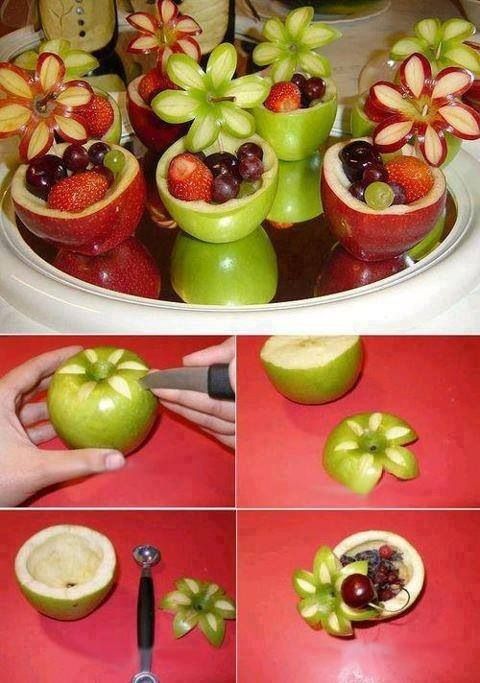 Mariage - Flower Apple Cups 