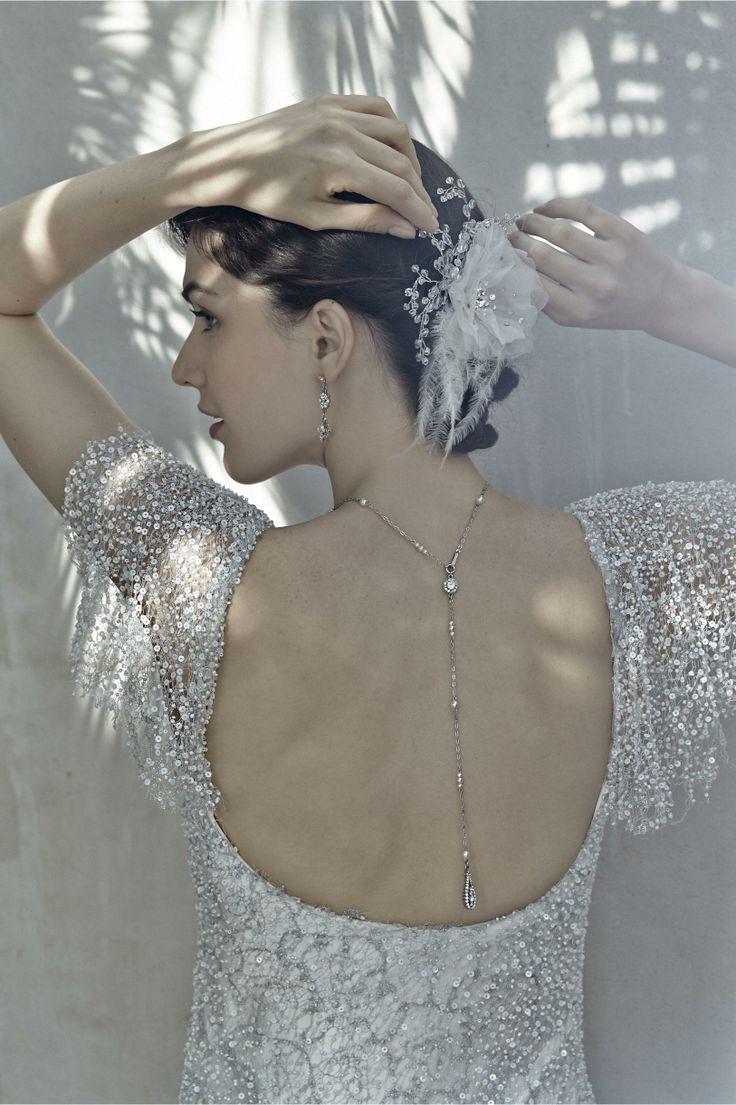 Свадьба - Pearly Back Drape Necklace
