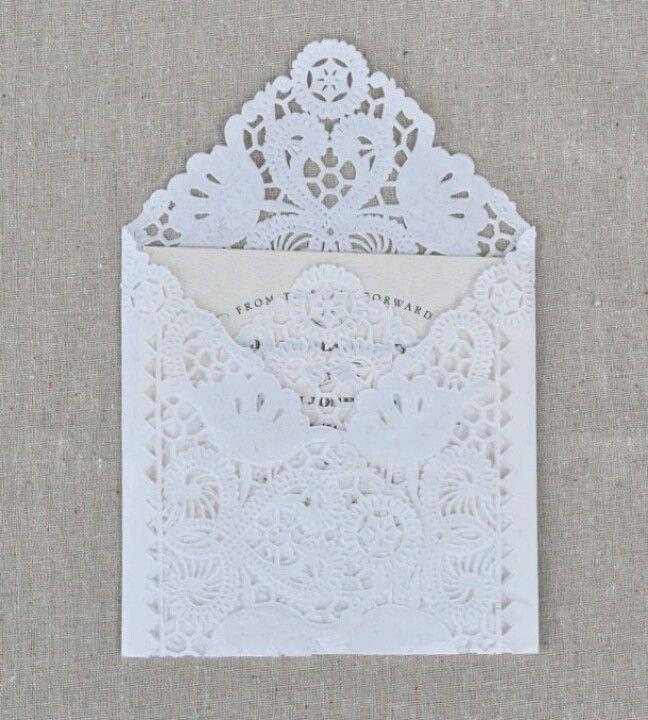 Hochzeit - Lace Wedding Invitations - How Fitting! 