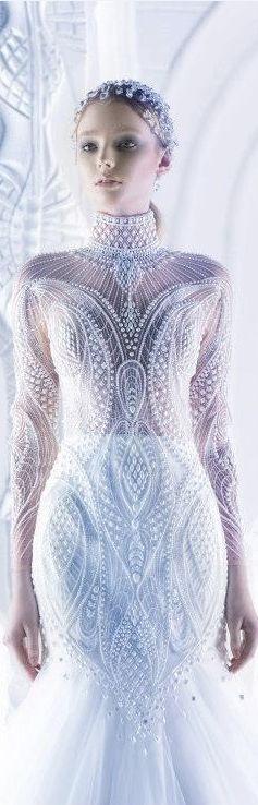 Свадьба - White fairytale wedding dress with gemstones