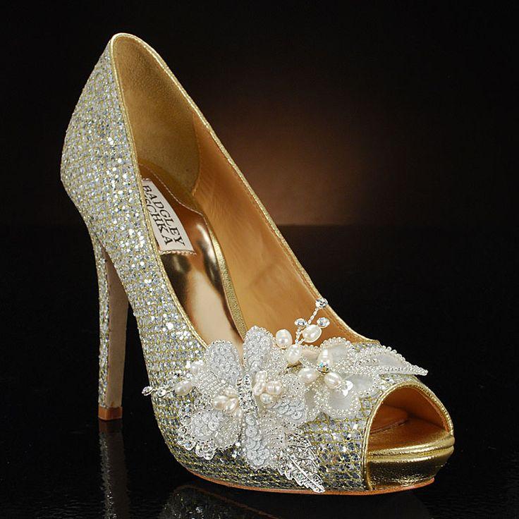 Wedding - Cinderella wedding shoes with pearls and crystals