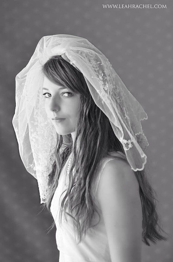 زفاف - طبقة مزدوجة الحجاب الزفاف في العاج أو أبيض بواسطة روبي وعلى كورديليا