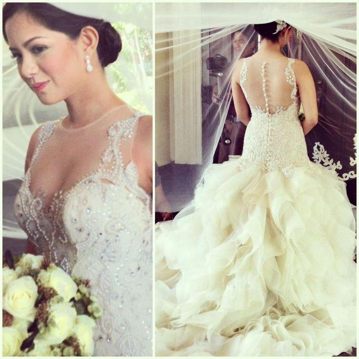 Wedding - Fairytale white wedding dress by Veluz Reyes