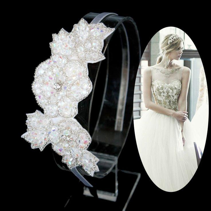 Wedding - Swarovski Crystal AB Headpiece Wedding Bridal Party Headband