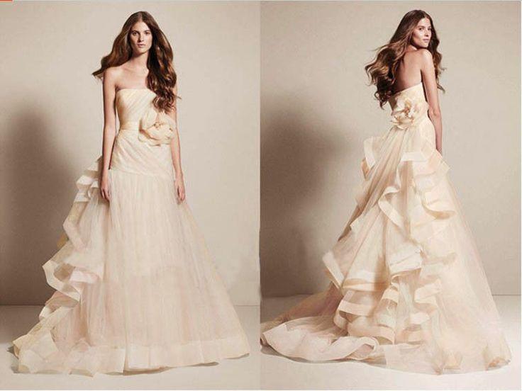 Wedding - 2014 New A-line Wedding Dress Bridal Gown Size 4 6 8 10 12 14 16 18 20 22 Custom