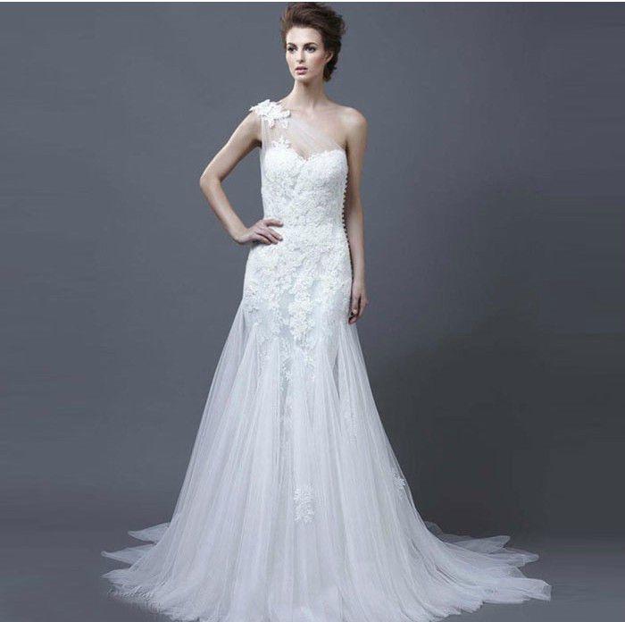 Mariage - 2014 Nouveau Blanc / Ivoire A-ligne de robe de mariage Taille 4 6 8 10 12 14 16 18 20 22 personnalisée
