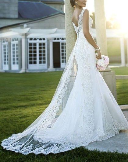 زفاف - الحجم عالية الجودة جديد الرباط الأبيض / العاج الزفاف فستان الزفاف ثوب مهرجان مخصص