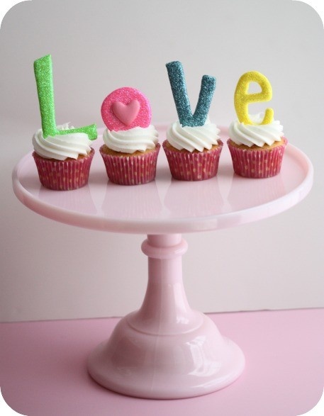 Wedding - Colorful wedding cupcakes symbolizing love
