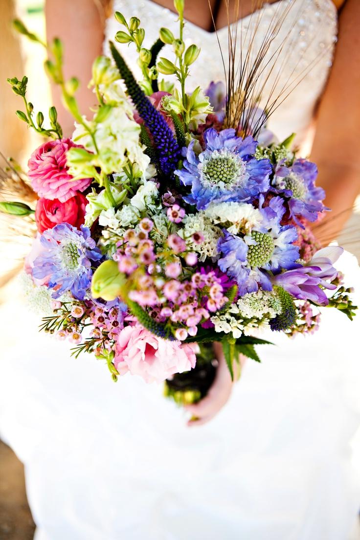 Wedding - Beautiful Wedding bouquet containing wild flowers.