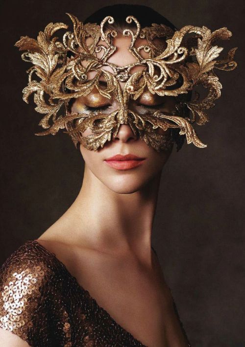 Wedding - Huge butterfly gold masquerade wedding mask